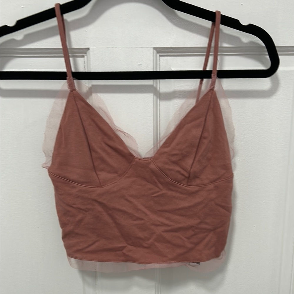 Silence + Noise Pink Cami Top